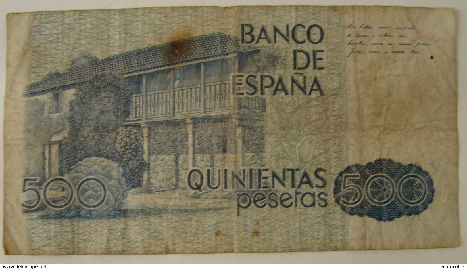 Billet; 14. 500 Pesetas. 1979 - [ 4] 1975-… : Juan Carlos I