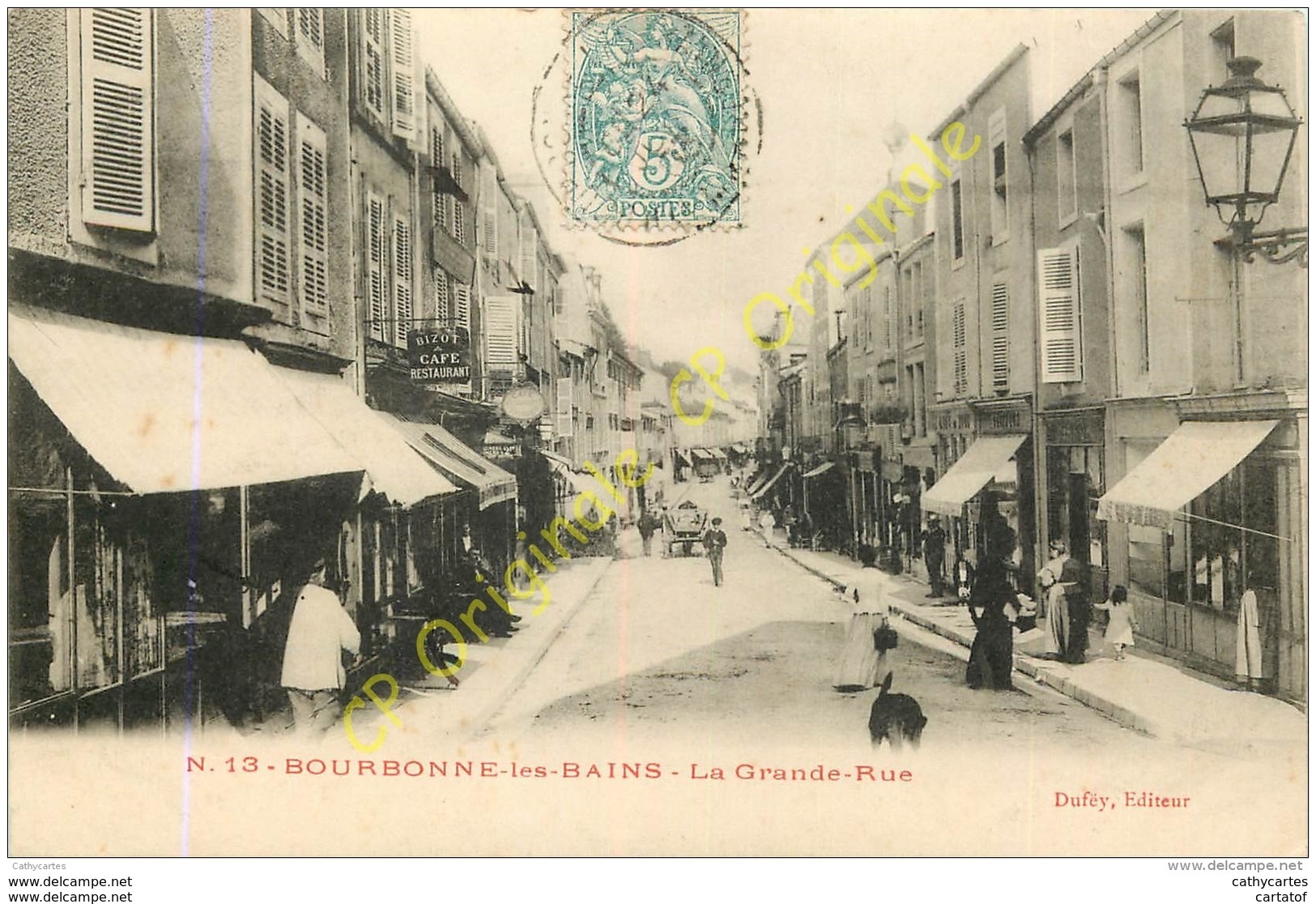 52. BOURBONNE LES BAINS . La Grande Rue . - Bourbonne Les Bains