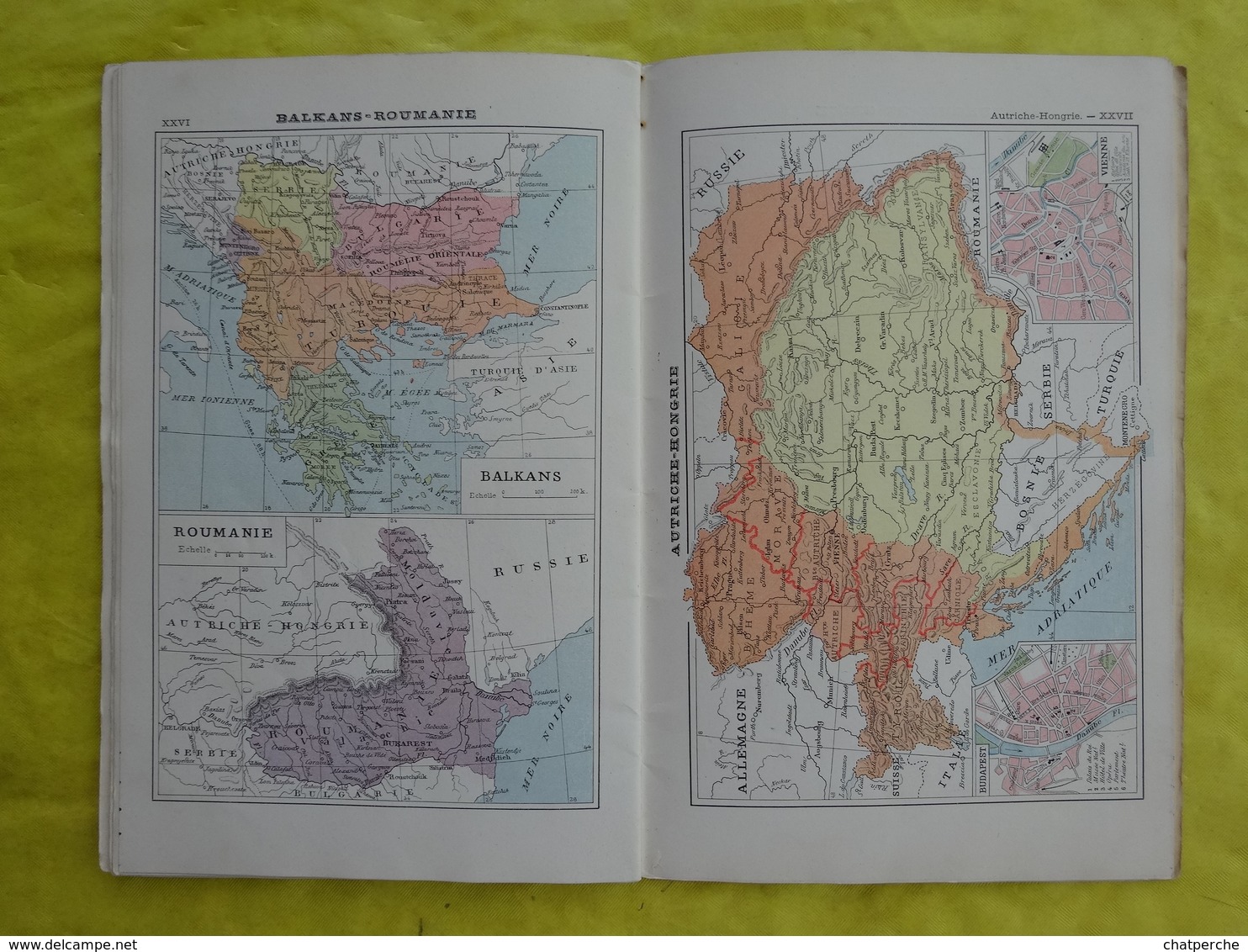 ATLAS UNIVERSEL BIBLIOTHÈQUE ILLUSTRÉE ...AUTOUR DU MONDE EDIT. 1898 PLON TURQUIE GERCE EMPIRE OTTOMAN