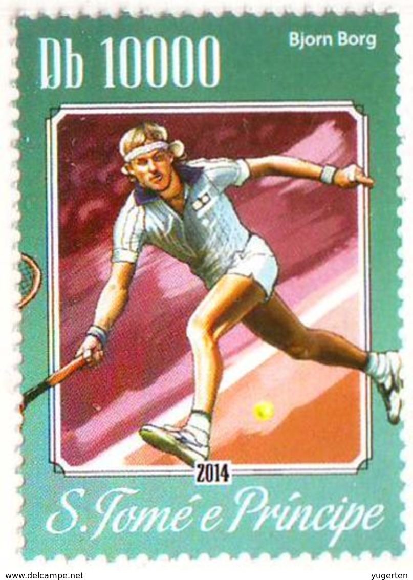 SAO TOME  - 1v - MNH - Björn Borg - Swedish Tennis Player - Sweden - Sport - Tennis