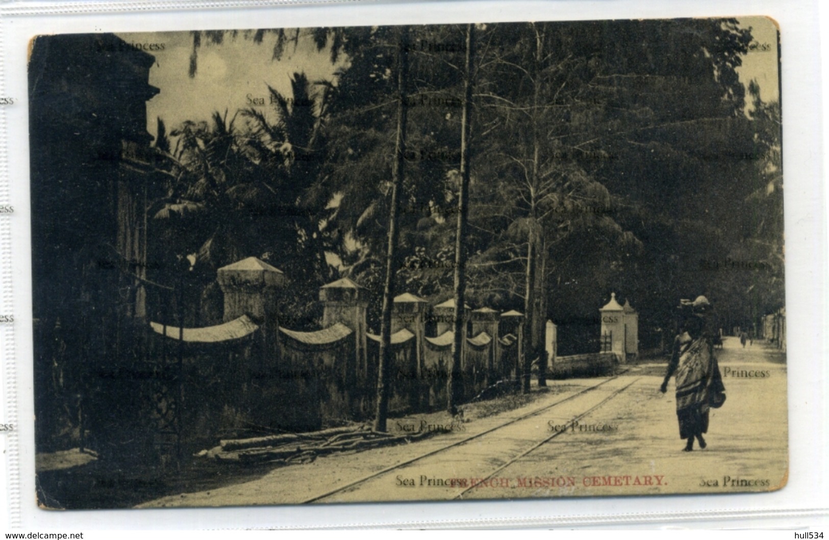 Tanganyika Zanzibar French Mission Cemetery Postcard Karim Essa Allibhai 1900s-10s - Tanzania