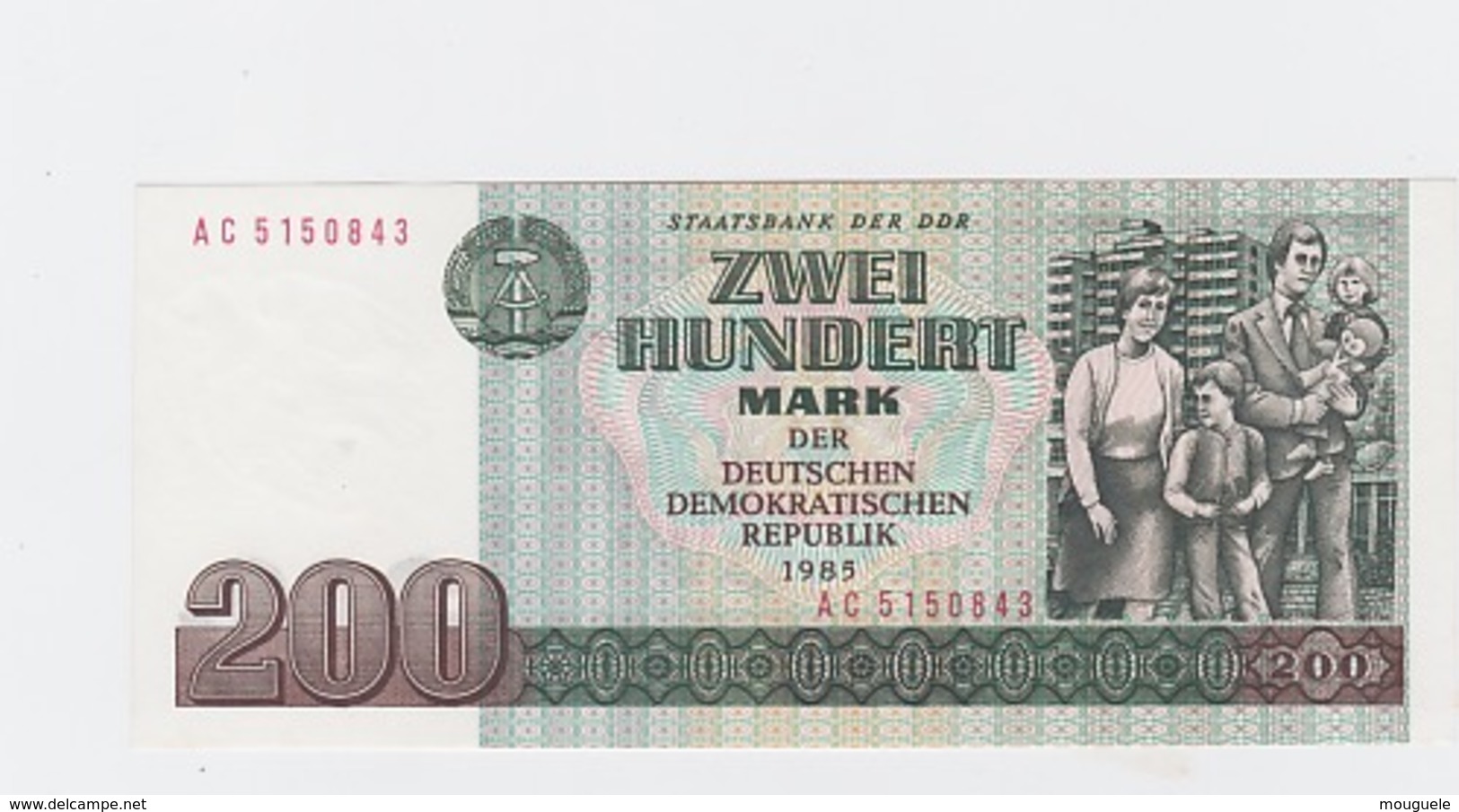 Billet  DDR De 200 Mark  De 1985  Pick 32 Neuf - 200 Deutsche Mark