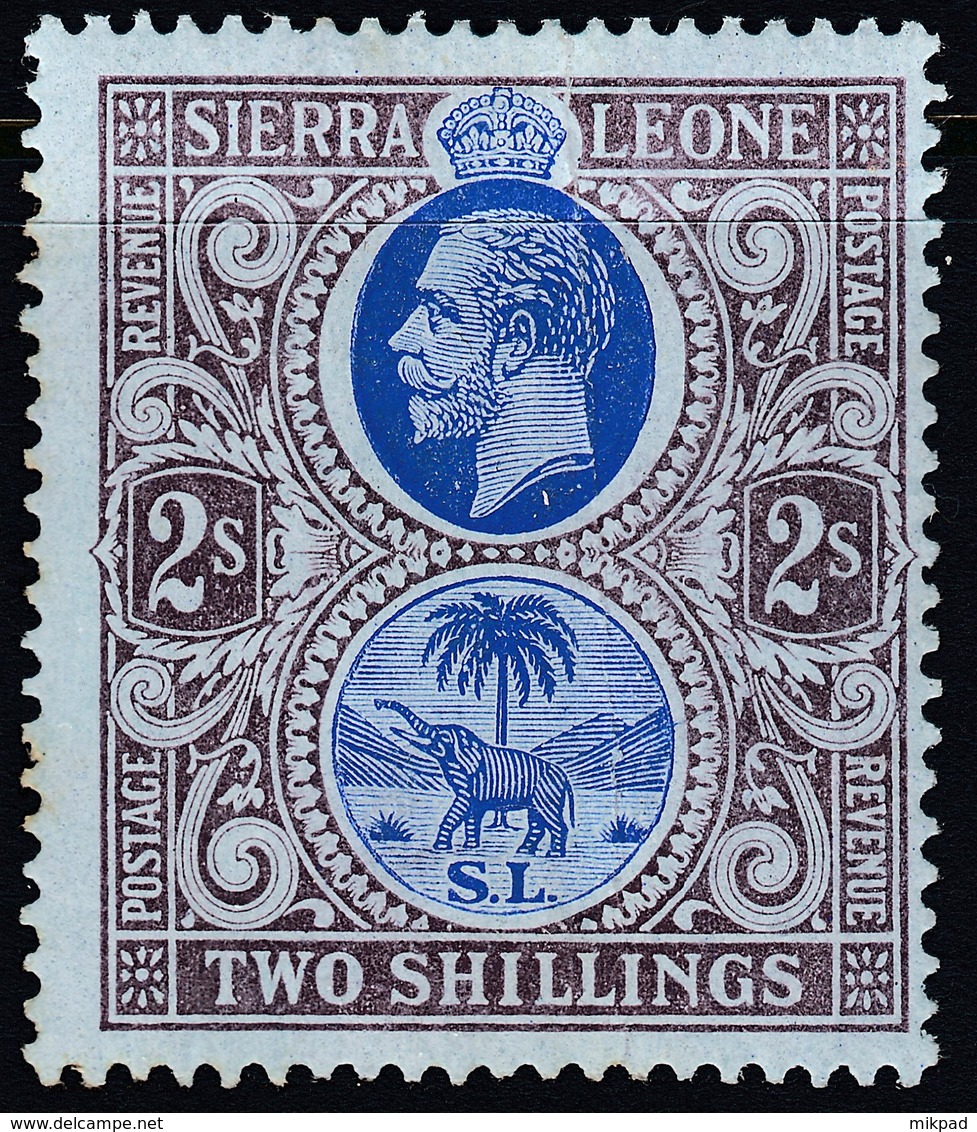 Sierra Leone 1912 2/- SG125 - Mint Previously Hinged (fault) - Sierra Leone (...-1960)