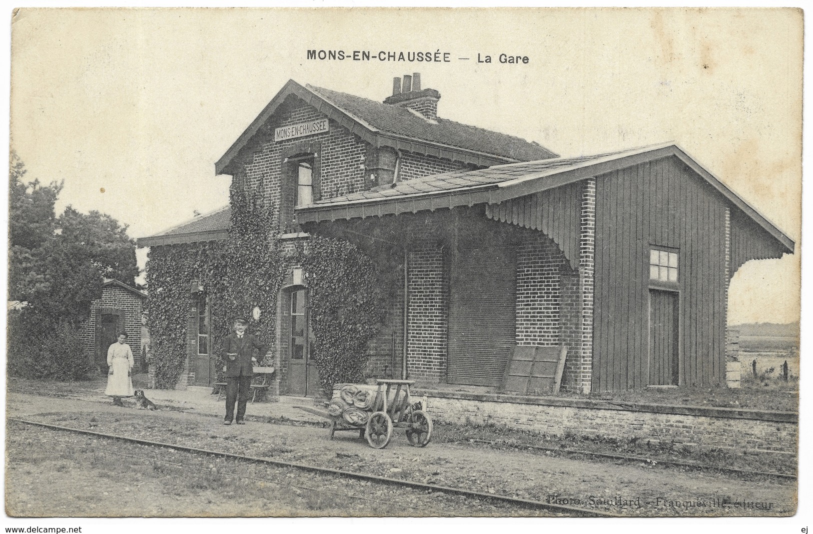 Mons-en-Chaussée - La Gare 1914 - Other & Unclassified