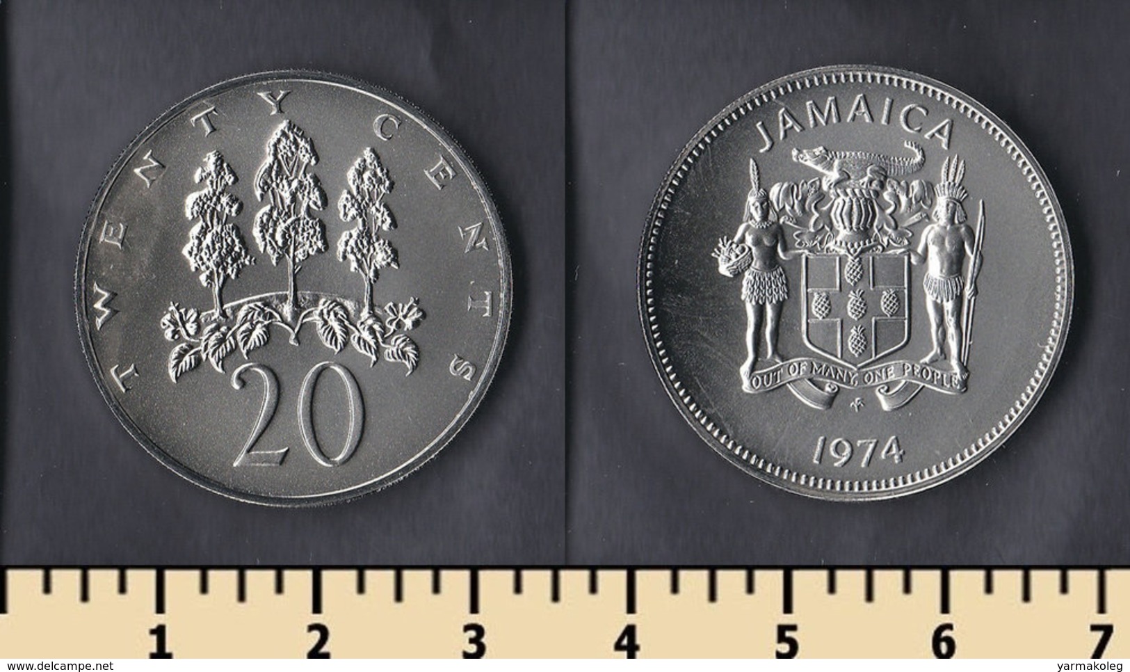 Jamaica 20 Cents 1974 - Jamaica