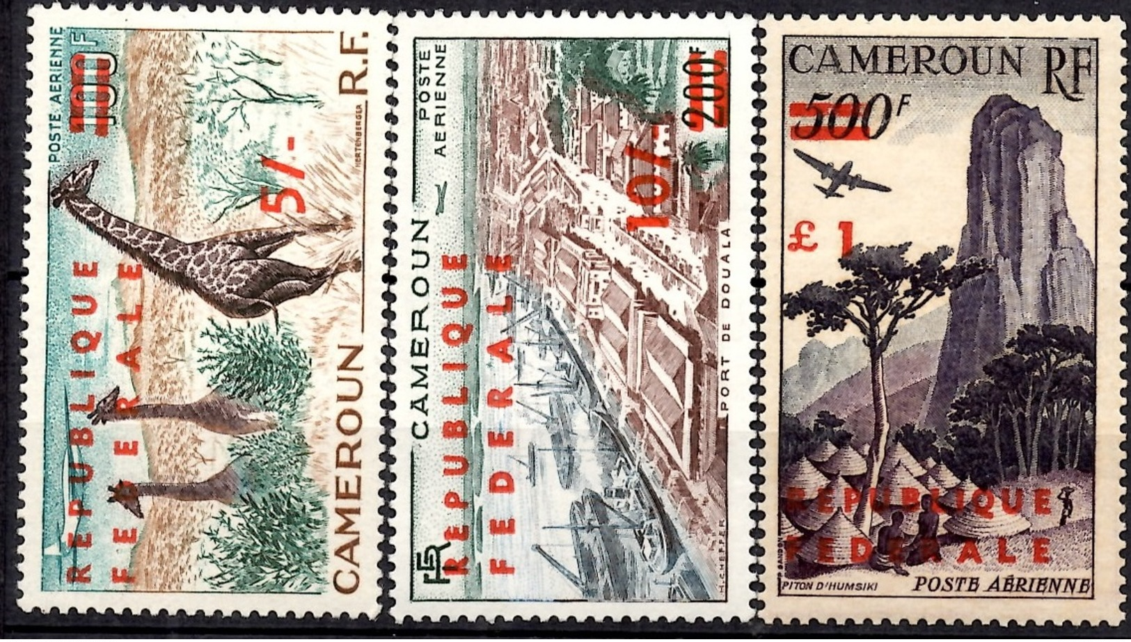 Cameroun PA YT N° 49A Et 50A (petits Chiffres) Et 51A (grande Surcharge) Neufs **/*. B/TB. A Saisir! - Kamerun (1960-...)