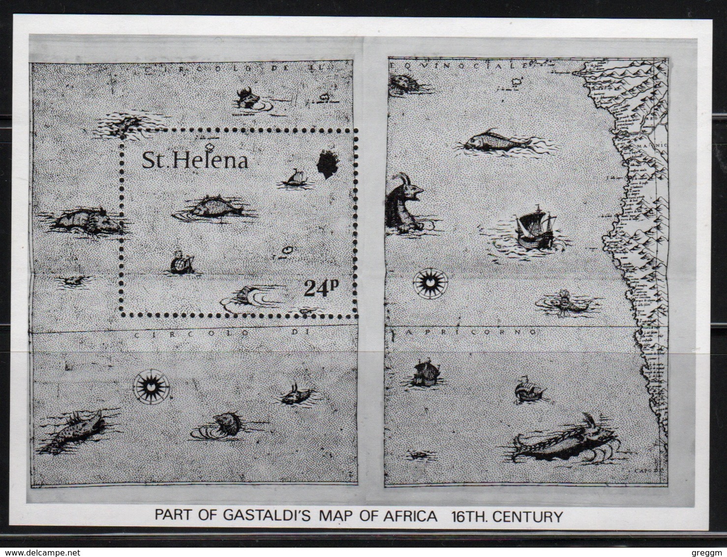 St Helena 1981  Mini Sheet To Celebrate Early Maps. - Saint Helena Island