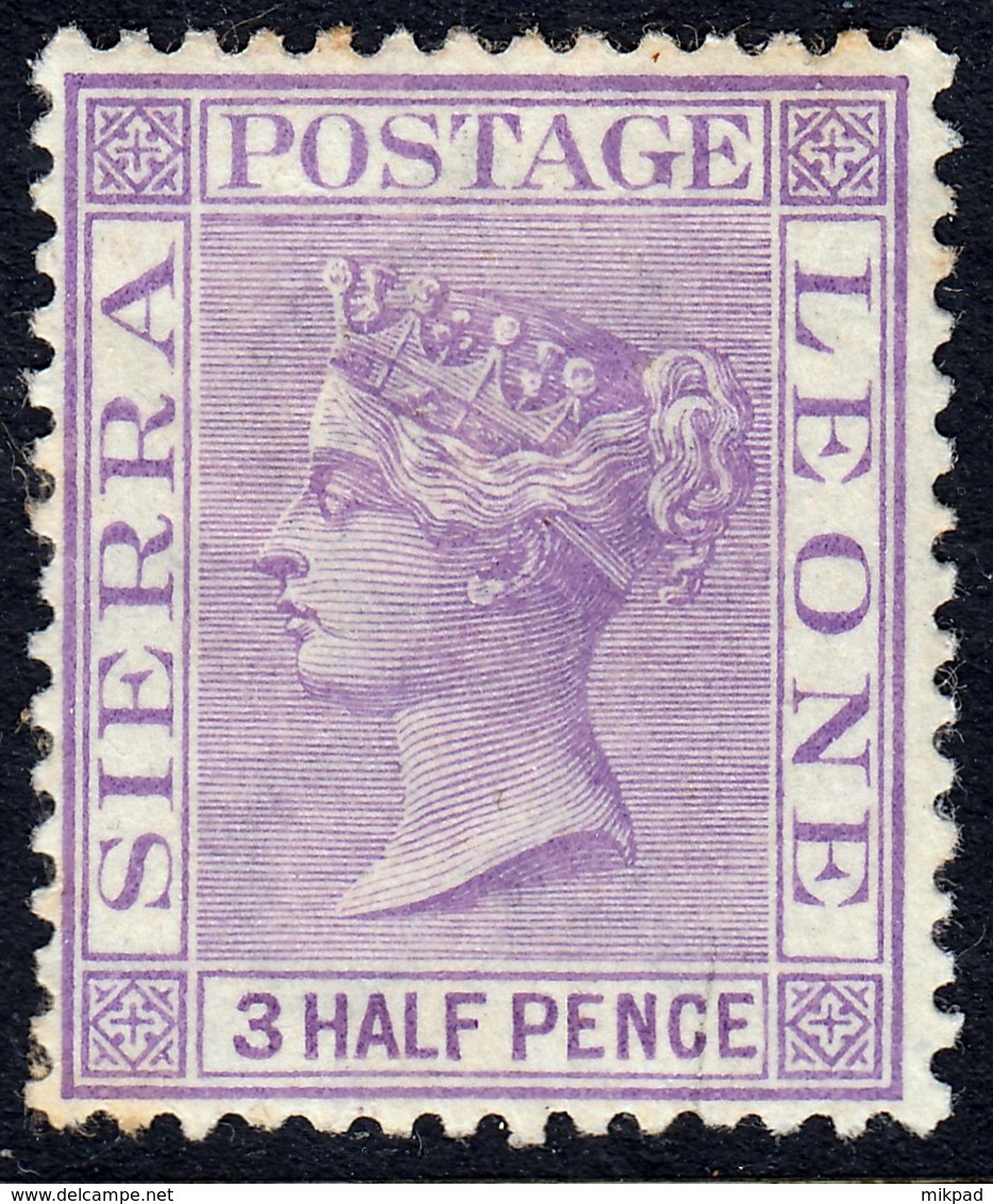 Sierra Leone 1884 Three Halfpence SG29 - Mint Previously Lightly Mounted - Sierra Leone (...-1960)