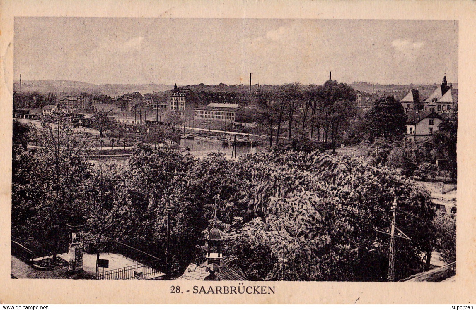 SAARBRÜCKEN - CARTE POSTALE VOYAGÉE En 1927 à BUCAREST / ROUMANIE - MAILED In 1927 To BUCHAREST / ROMANIA (ac452) - Saarbruecken