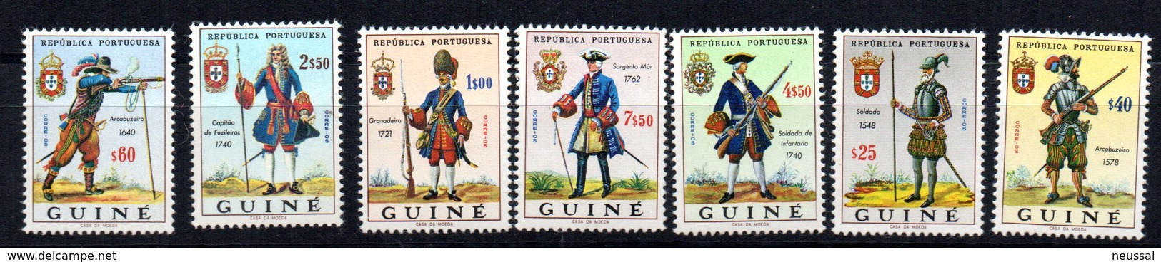 Serie Nº 312/8 Falta 328 Guinee - Militaria