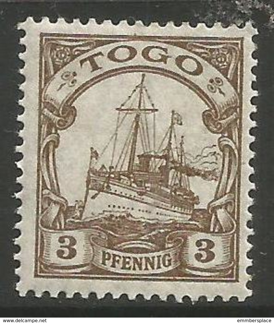 German Togo - 1918 Kaiser's Yacht 3pf MH *   Sc 20 - Togo