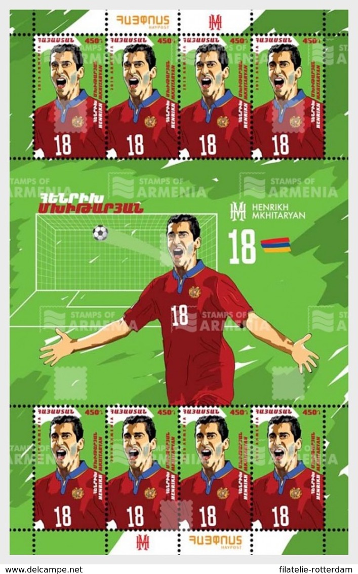 Armenië / Armenia - Postfris / MNH - Sheet Voetballers, Mkhitarian 2019 - Armenië