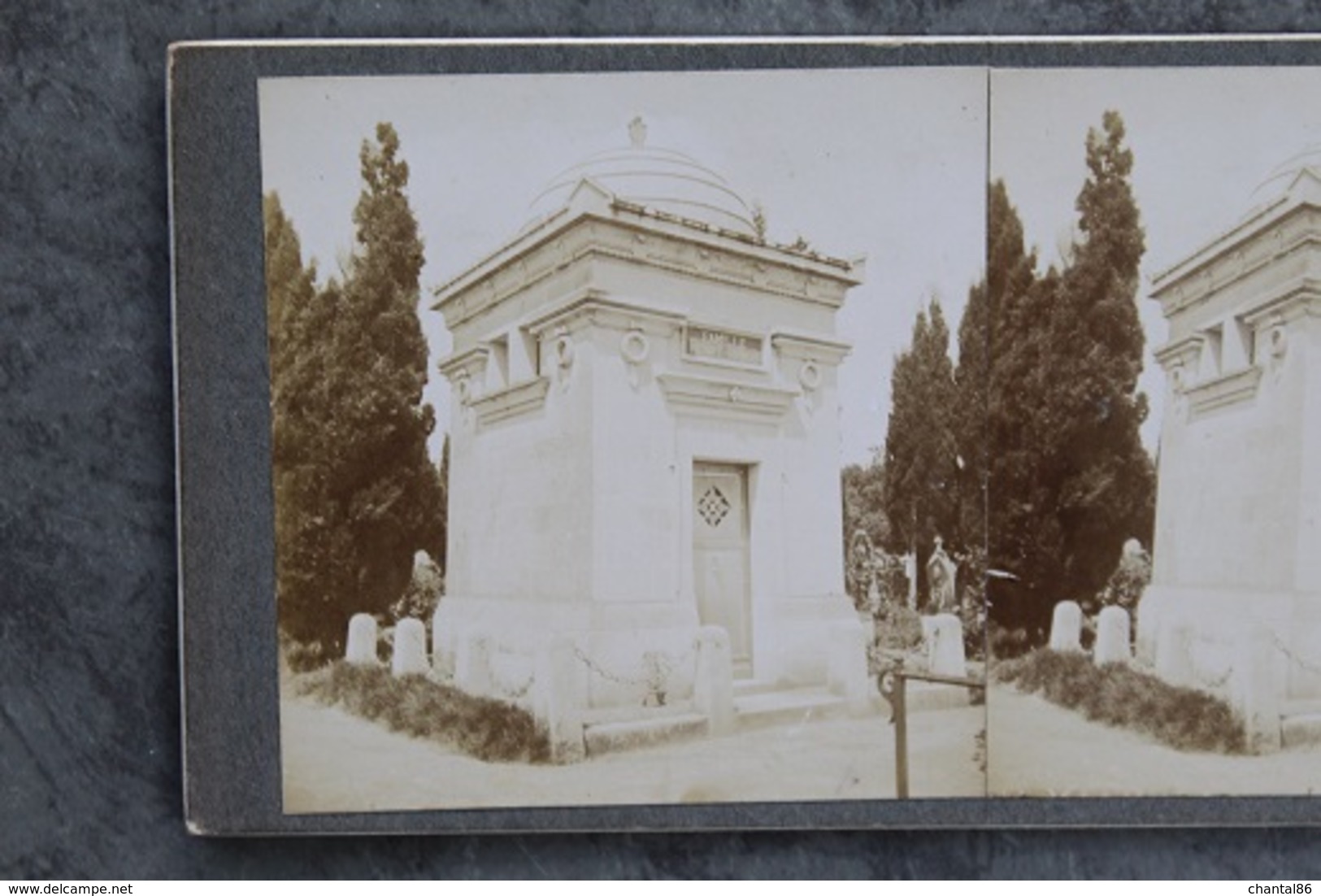 Châtellerault 86100 Stéréo Cimetière Famille Henry-Renou 135CP02 - Fotos Estereoscópicas