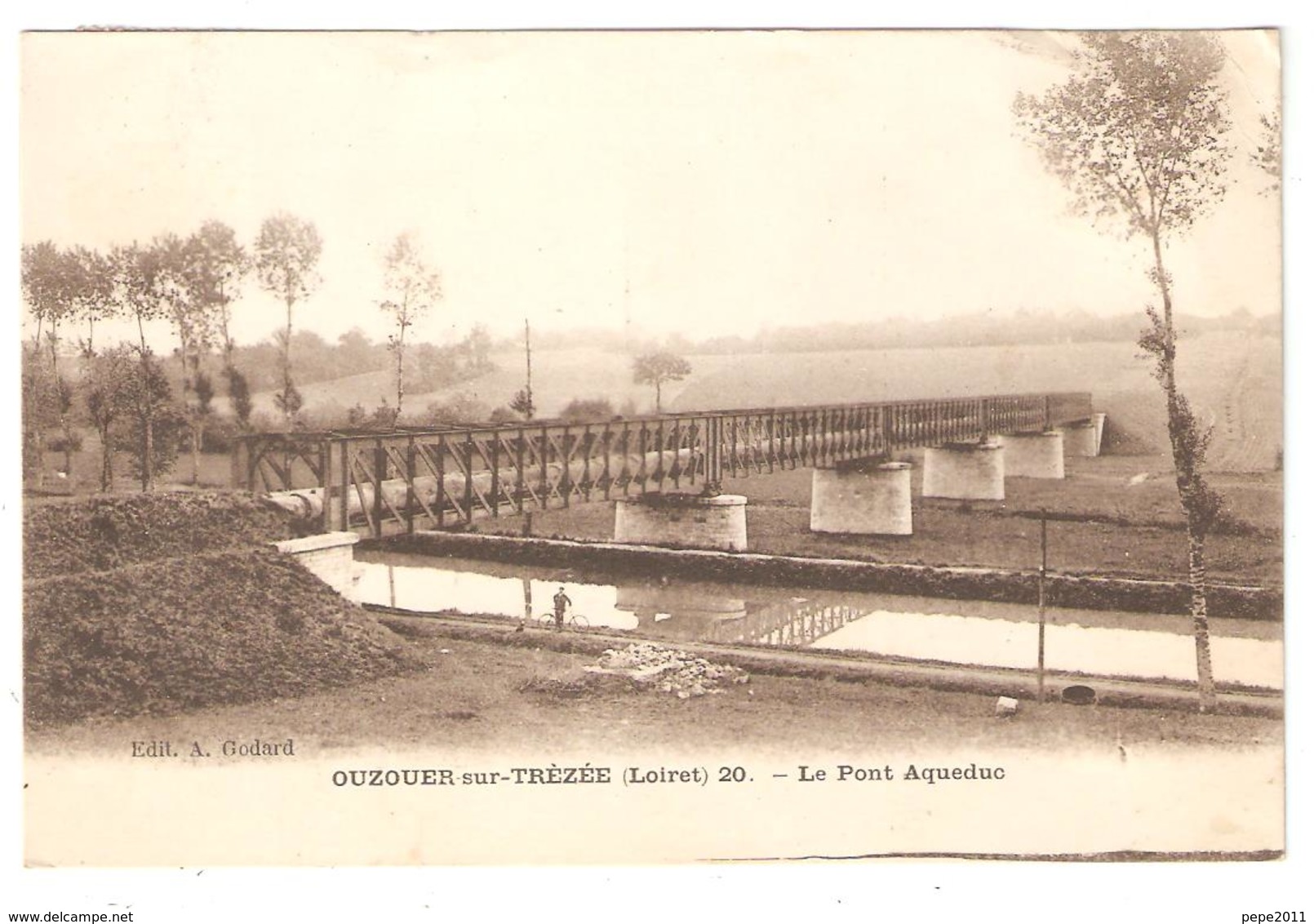 CPA 45 OUZOUER Sur TREZEE - Le Pont Aqueduc - Ouzouer Sur Loire