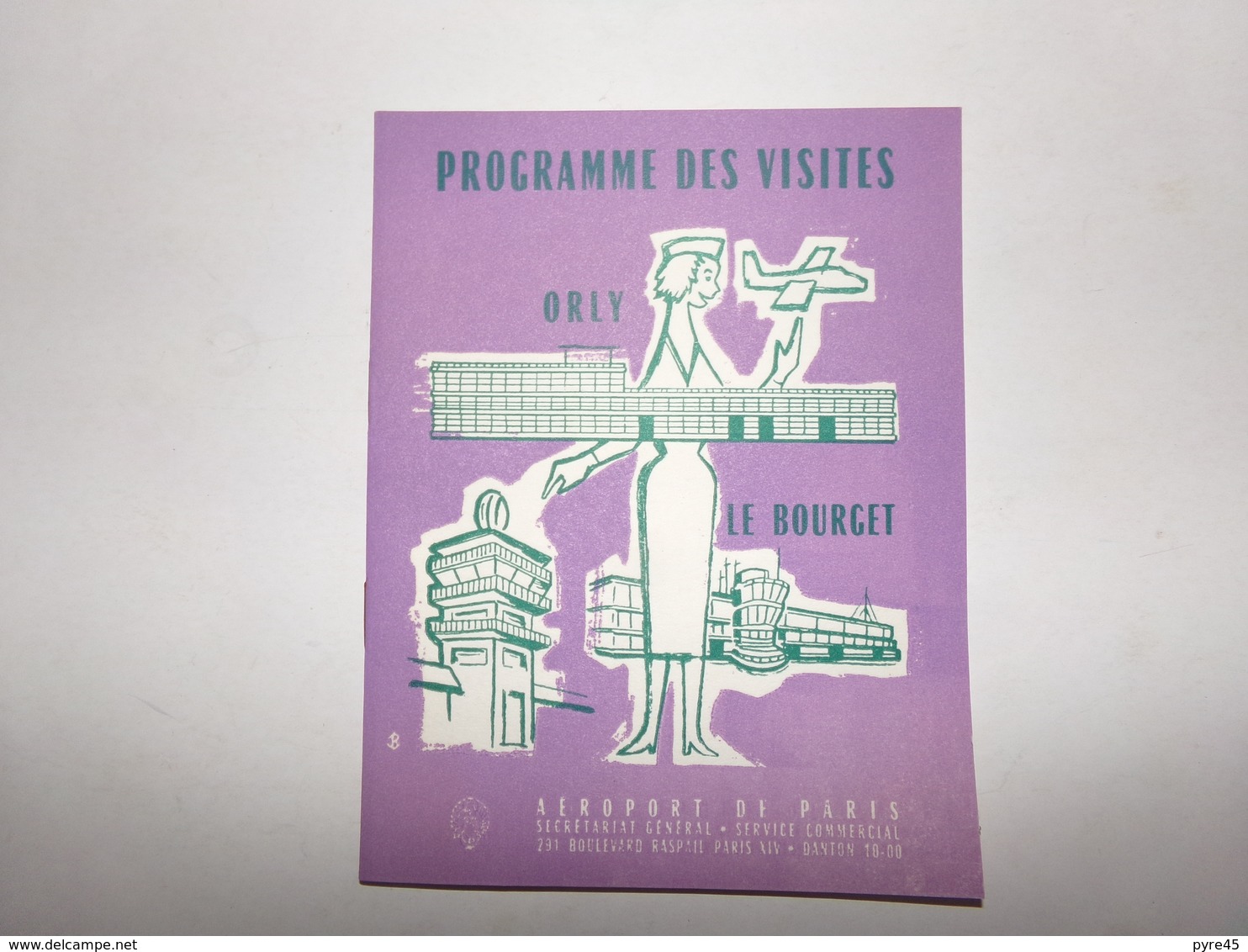 Programme Des Visites Orly Le Bourget, 1956, 16 Pages - Other & Unclassified