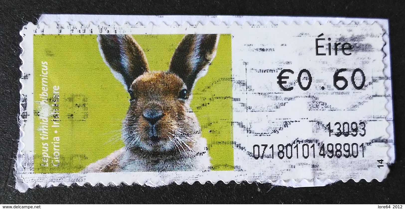 IRLANDA ATM 2012 - Franking Labels