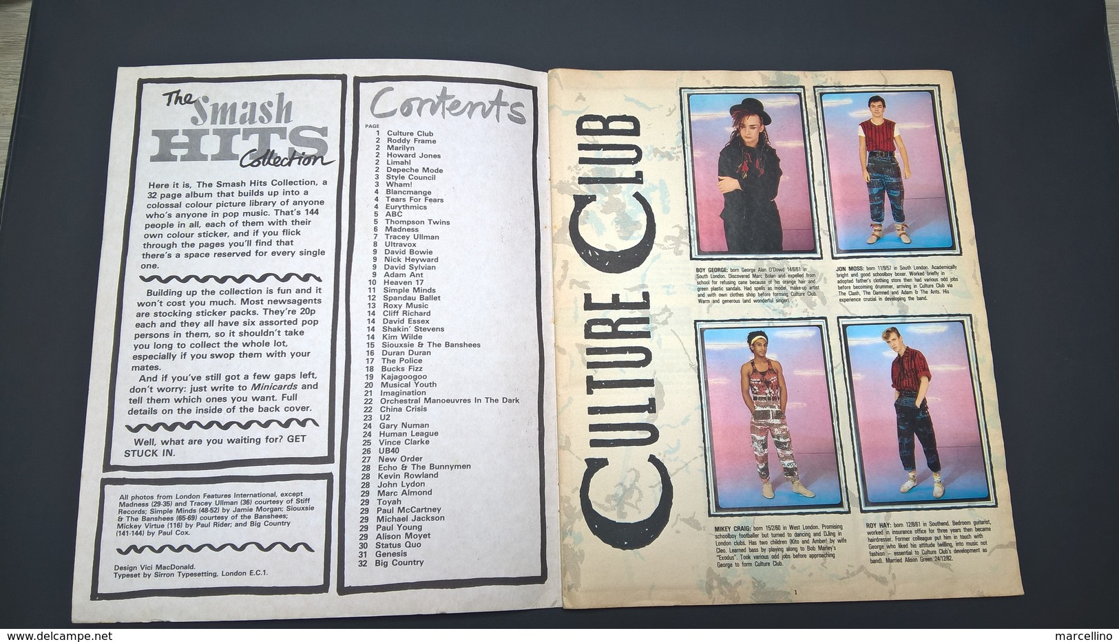 Album Panini The Smash Hits Collection 1984 INCOMPLET. Détails Voir Scans De Toutes Les Pages. - Other & Unclassified