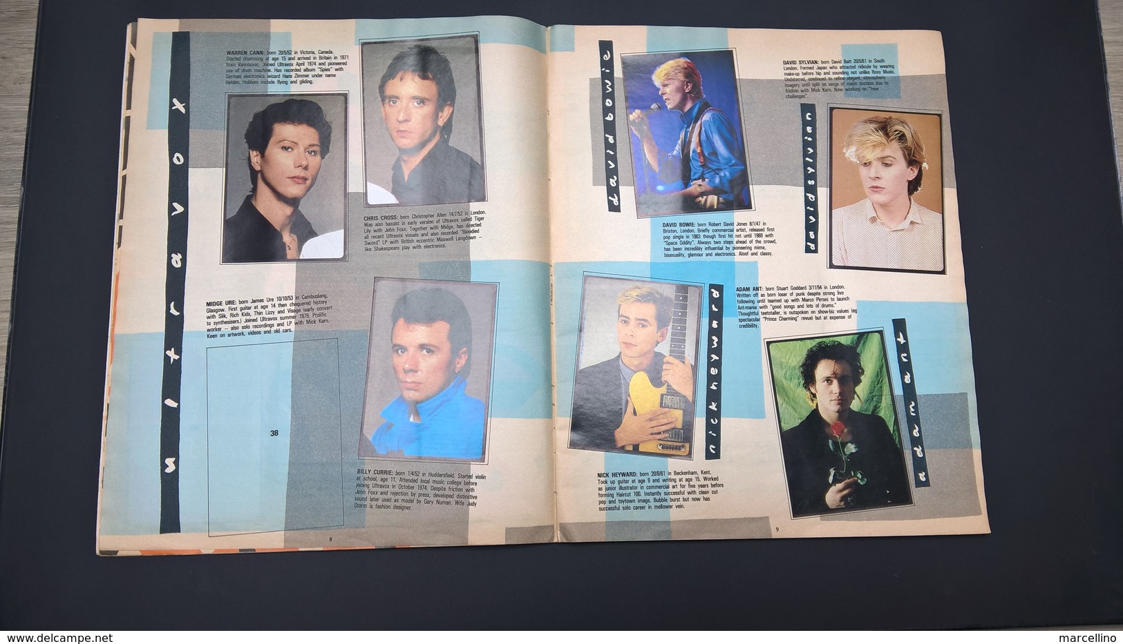 Album Panini The Smash Hits Collection 1984 INCOMPLET. Détails voir scans de toutes les pages.