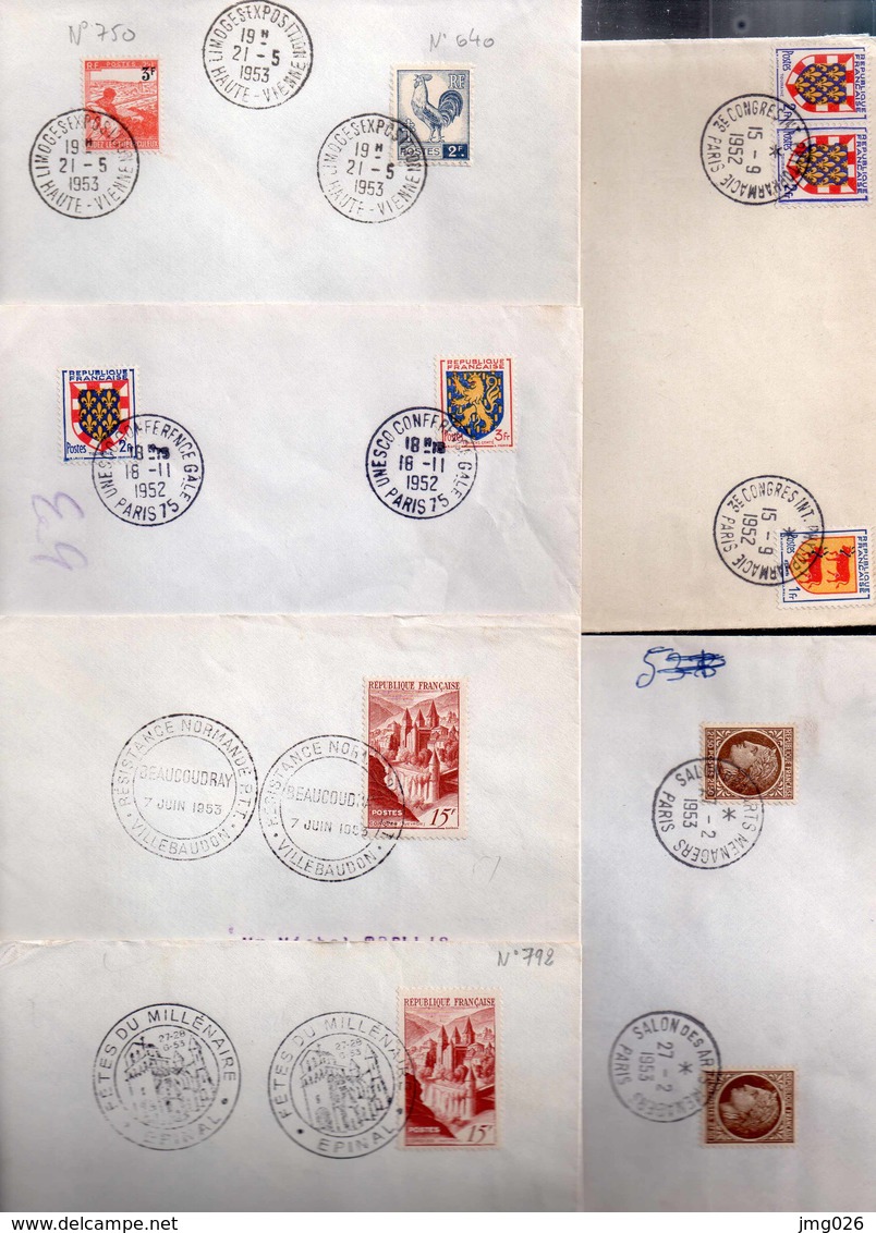 FRANCE SCOTEM  VOIR 4  SCANS - Manual Postmarks