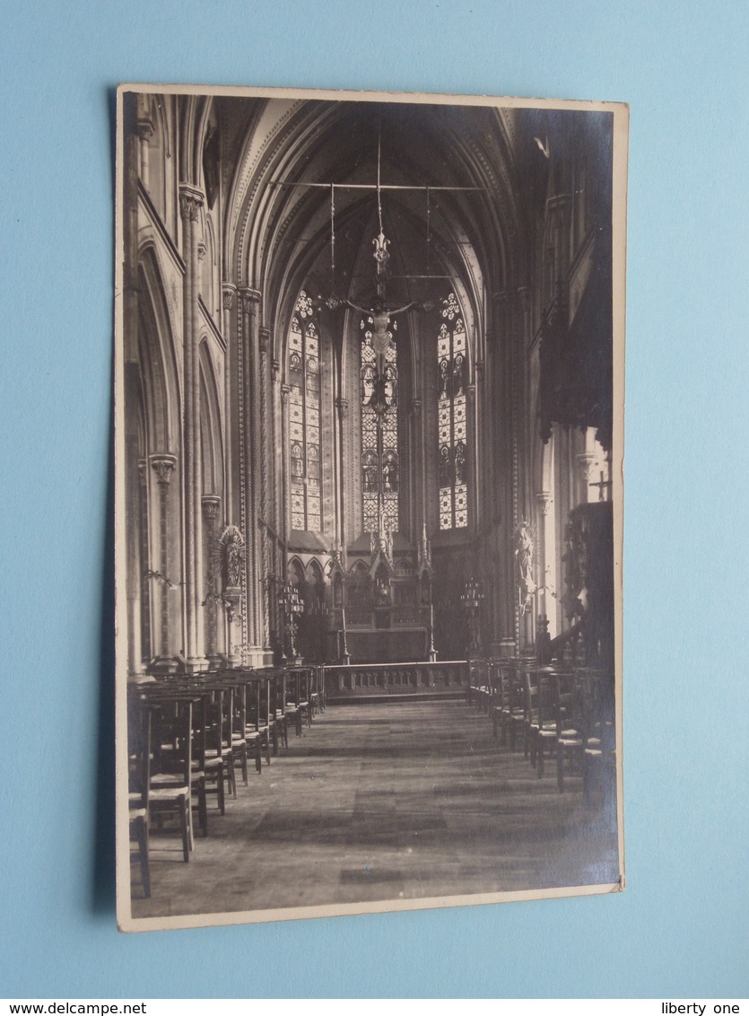 Kerk GENTBRUGGE Binnenzicht ( Fotokaart ) Anno 19?? ( Zie Foto's ) ! - Gent