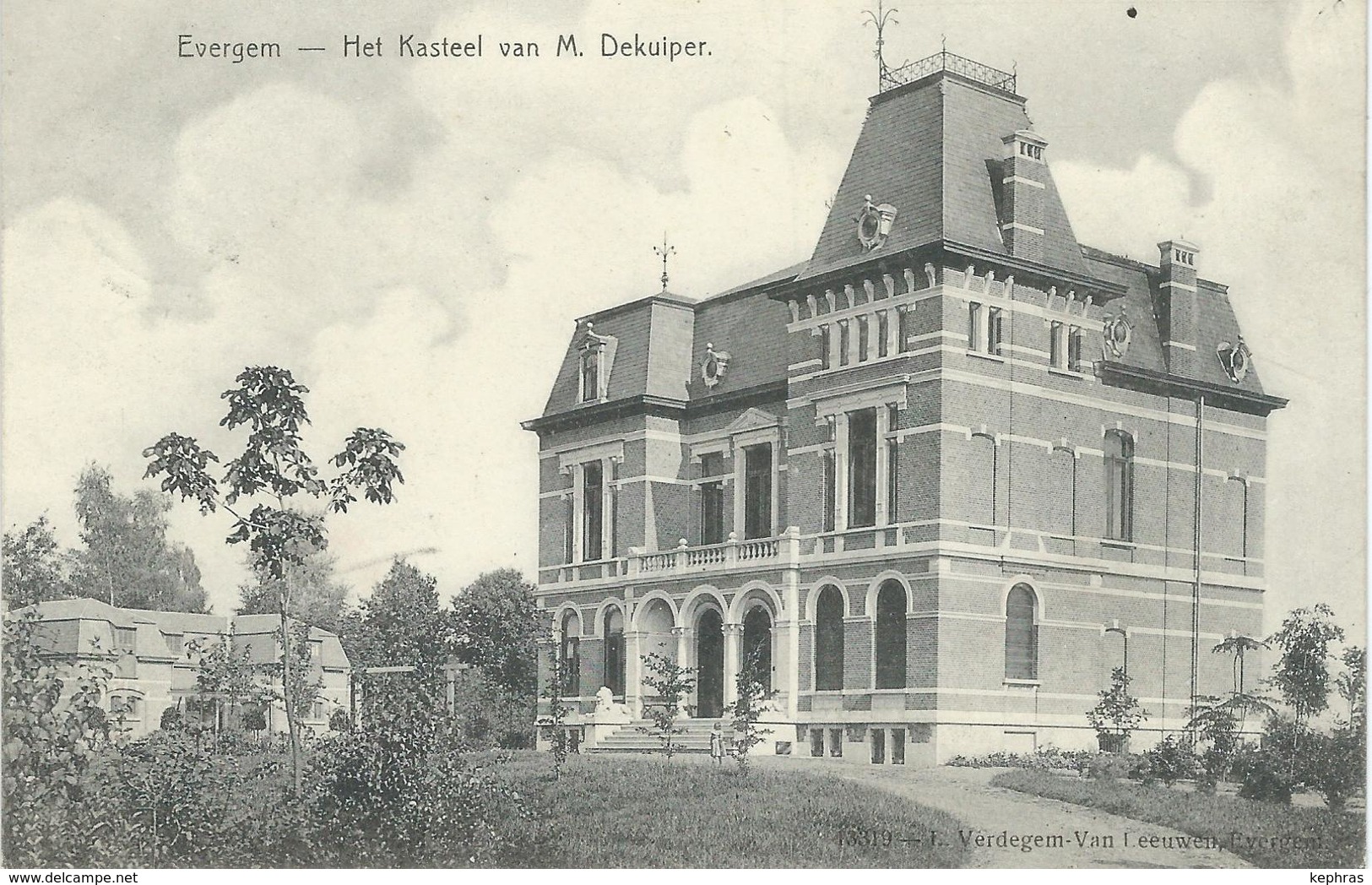 EVERGEM : Het Kasteel Van M. Dekuiper - Cachet De La Poste 1908 - Evergem