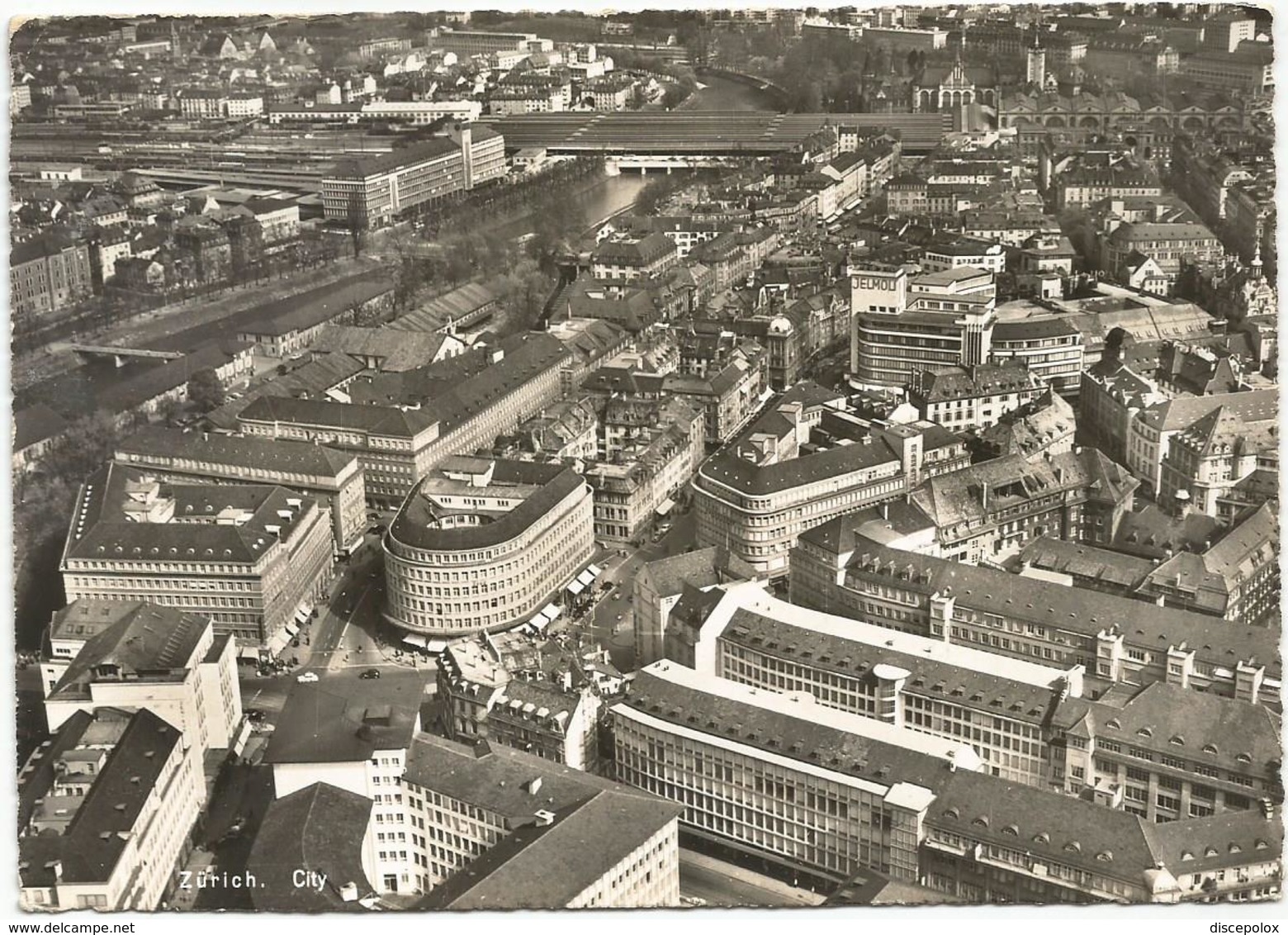 W3484 Zurich - Luftbild Aerial View Vue Aerienne Panorama Aereo Vista Aerea / Viaggiata 1963 - Zürich