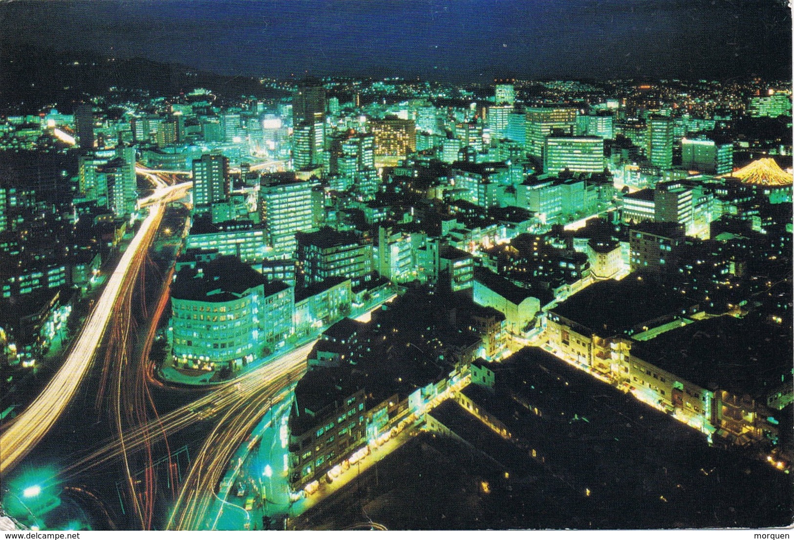 33146. Postal Aerea SEOUL (Corea Del Sur) 1976 To Spain. SEOUL By Night - Korea, South