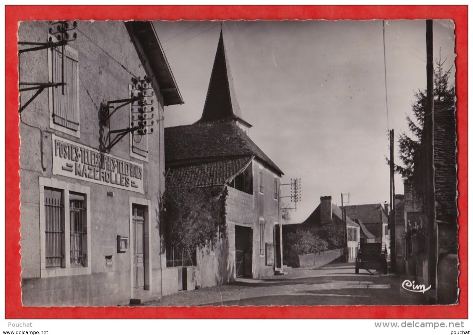 B21- MAZEROLLES  (BASSES PYRÉNÉES)  LA POSTE - (CORRESPONDANCE AU DOS DU 25/6/1958 - 2 SCANS) - Autres & Non Classés