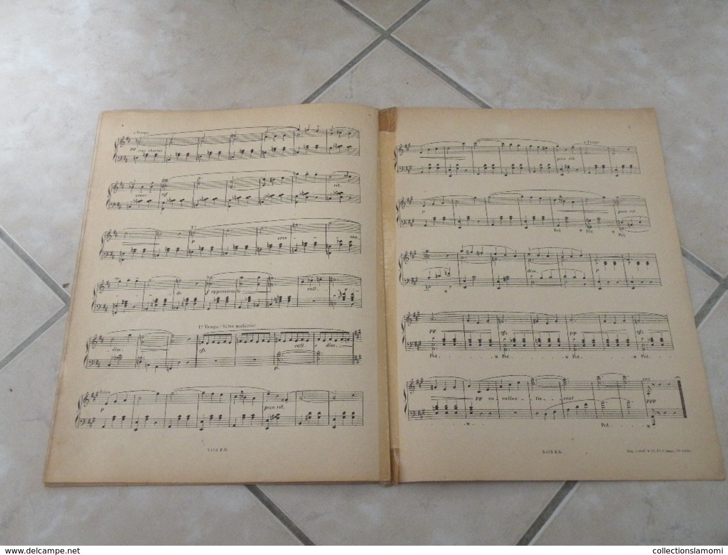 Valse Poudrée, En Repliant Vos Lettres -(Musique Francis Popy, Masson Kiek)- Partition (Piano) 1906 - Tasteninstrumente