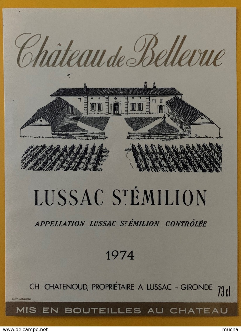 10607- Château De Bellevue 1974 Lussac Saint Emilion - Bordeaux