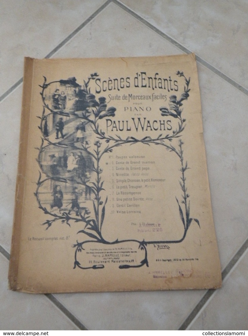 Conte De Grand Maman -(Musique Paul Wachs) - Partition (Piano) - Instruments à Clavier