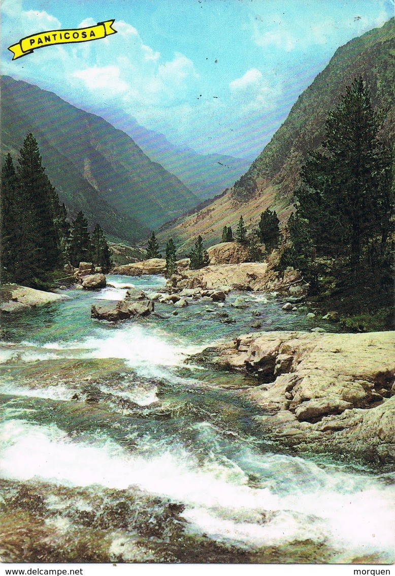 33154. Postal BIESCAS (Huesca) 1975. Vista Balneario De Panticosa - Cartas & Documentos