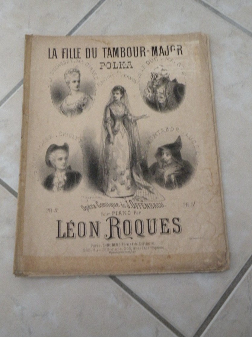 La Fille Du Tambour Major (Opéra Comique) -(Musique Léon Roques) - Partition (Piano) - Instruments à Clavier