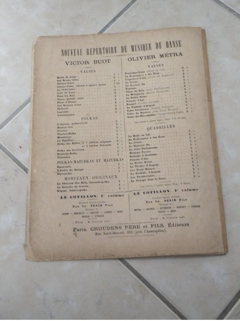 La Fille Du Tambour Major (Opéra Comique) -(Musique Léon Roques) - Partition (Piano) - Instruments à Clavier