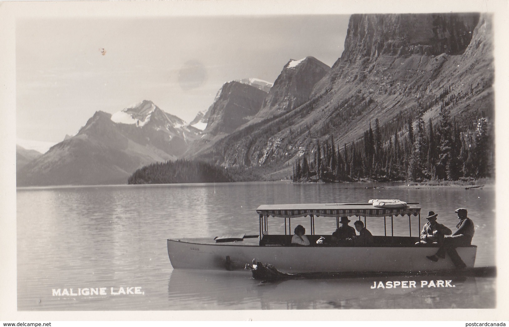 RPPC REAL PHOTO POSTCARD MALIGNE LAKE JASPER - Jasper