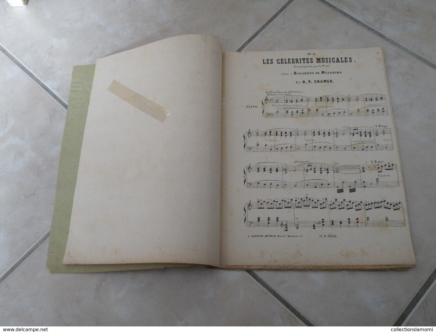 Les Célébrités Musicales -(Musique R.P. Cramer) - Partition (Piano) - Instruments à Clavier