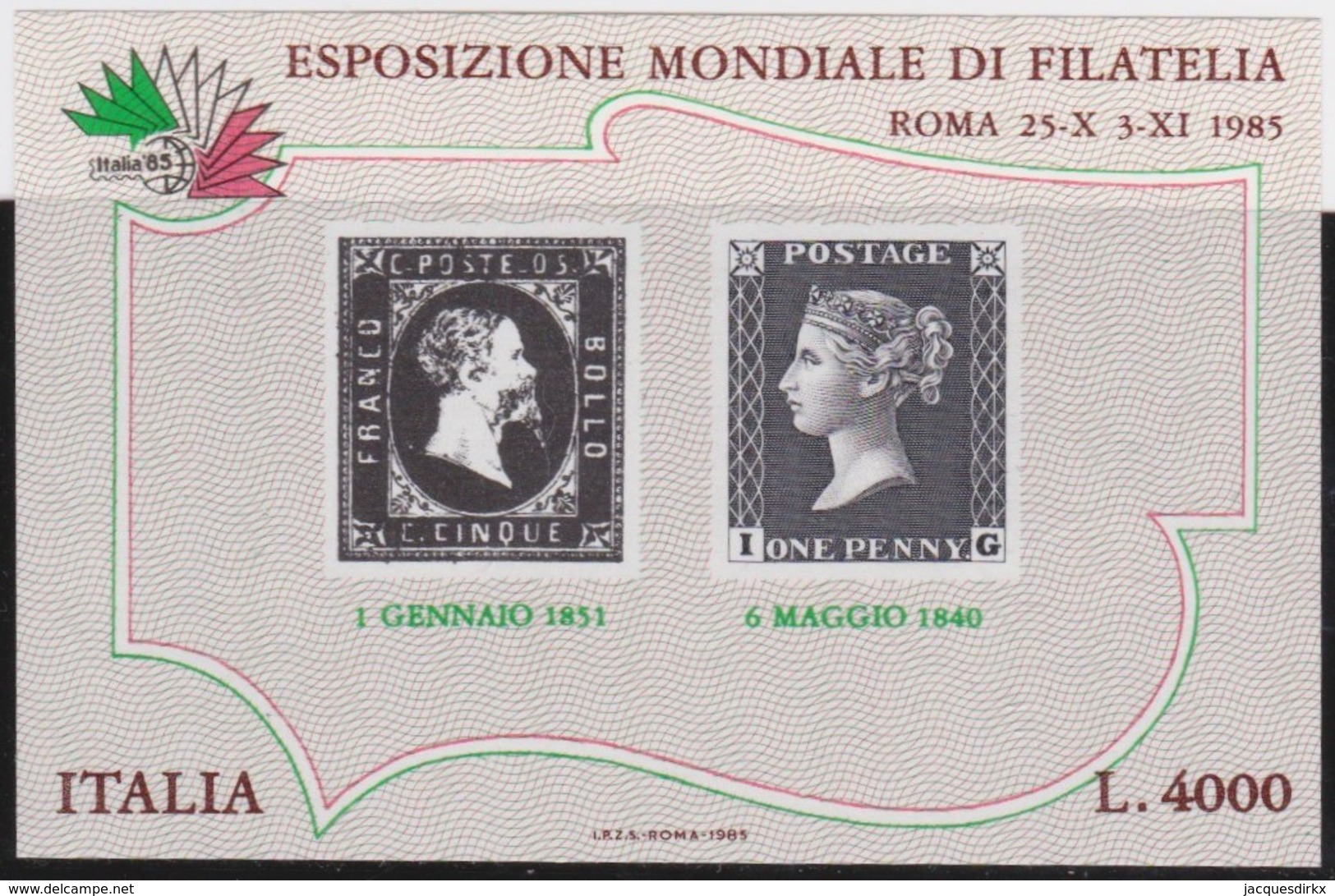 Italia   .  Yvert    .    Bloc  3     .     **  .     MNH  .   /  .   Neuf SANS  Charniere ** - Hojas Bloque