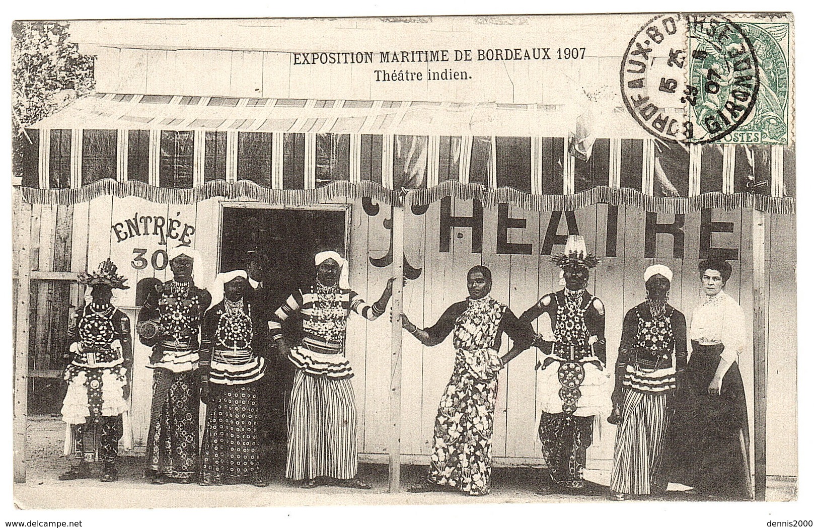 BORDEAUX (33) - Exposition Maritime De Bordeaux 1907 - Théâtre Indien - Bordeaux