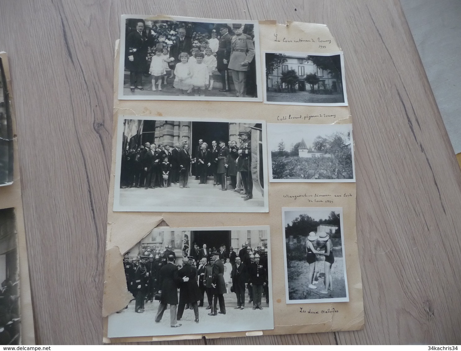 Archive Photo Et Cartes Photos Reims Maire Et Personnalités Collées Sur Papier - Célébrités