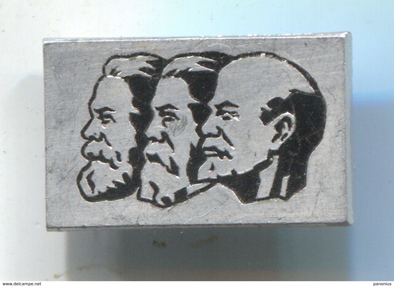 Marx, Engels, Lenin - Communist Leaders, Vintage Pin, Badge, Abzeichen - Personnes Célèbres