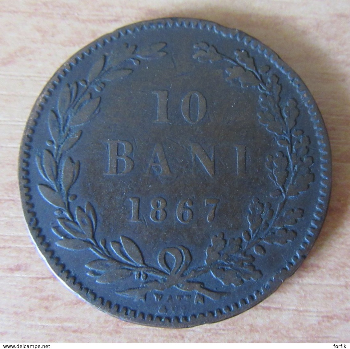 Roumanie - Monnaie 10 Bani 1867 - Roumanie