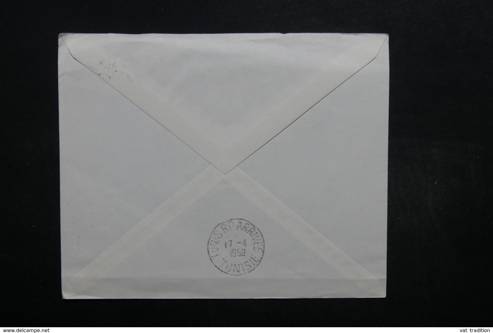 LIBYE - Enveloppe 1 Er Vol Tripoli / Tunis En 1959 , Affranchissement Plaisant - L 32475 - Libye