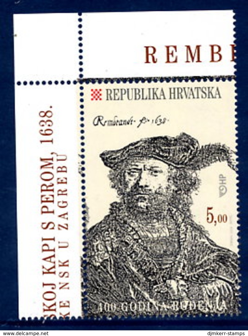 CROATIA 2006 Rembrandt 400th Anniversary MNH / **.  Michel 755 - Croatie