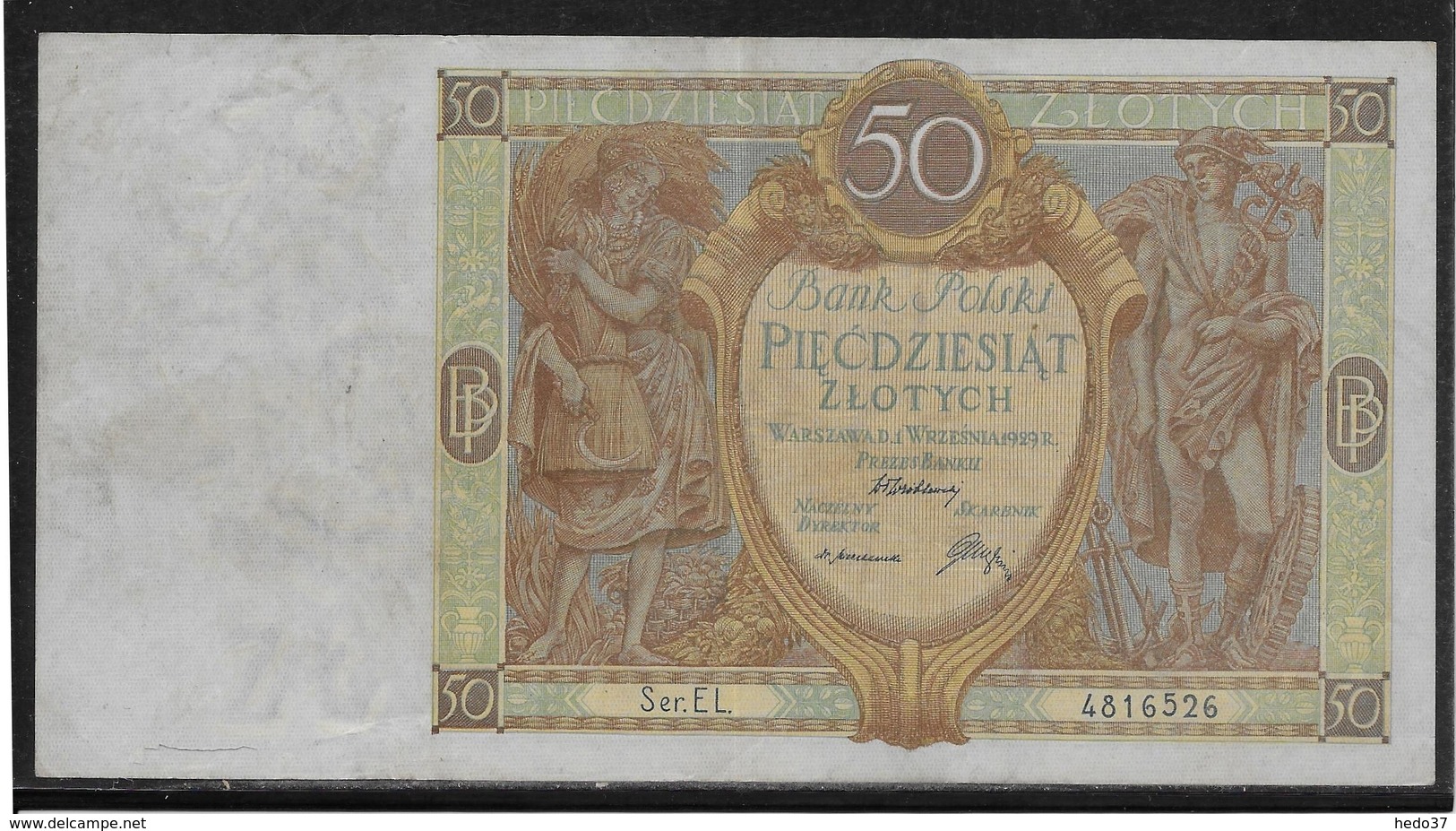 Pologne - 50 Zlotych - Pick N°71 - 1929 - SUP - Pologne