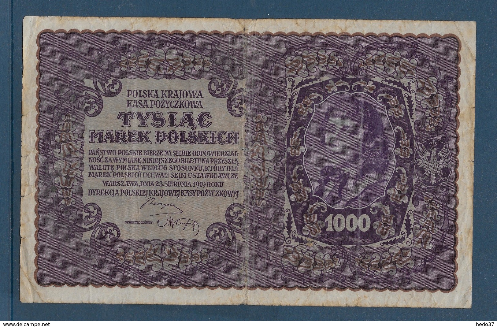 Pologne - 1000 Marek - Pick N°29 - 1919 - TB - Pologne