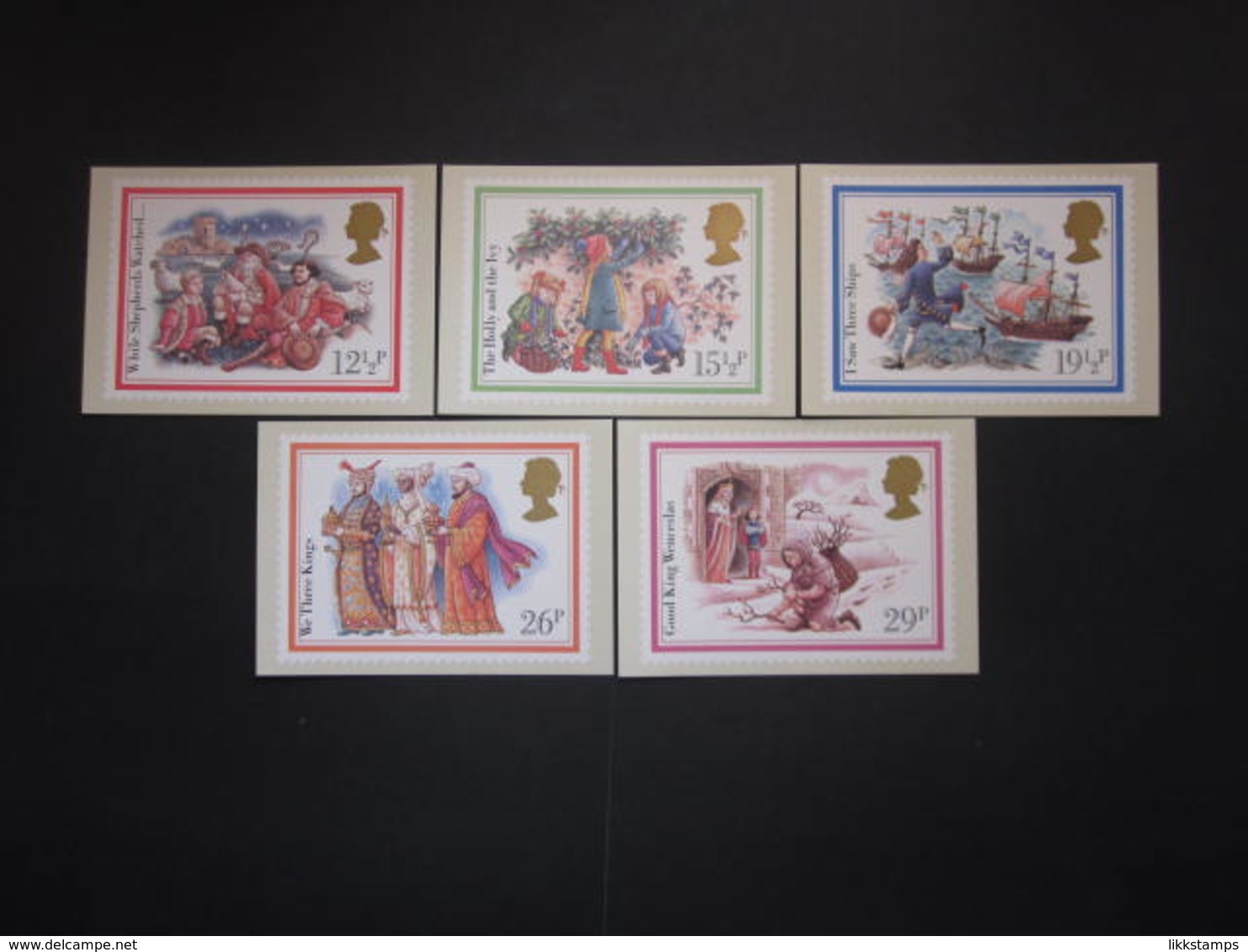 1982 CHRISTMAS ( CHRISTMAS CAROLS ) P.H.Q. CARDS UNUSED, ISSUE No. 64 #00431 - PHQ Cards