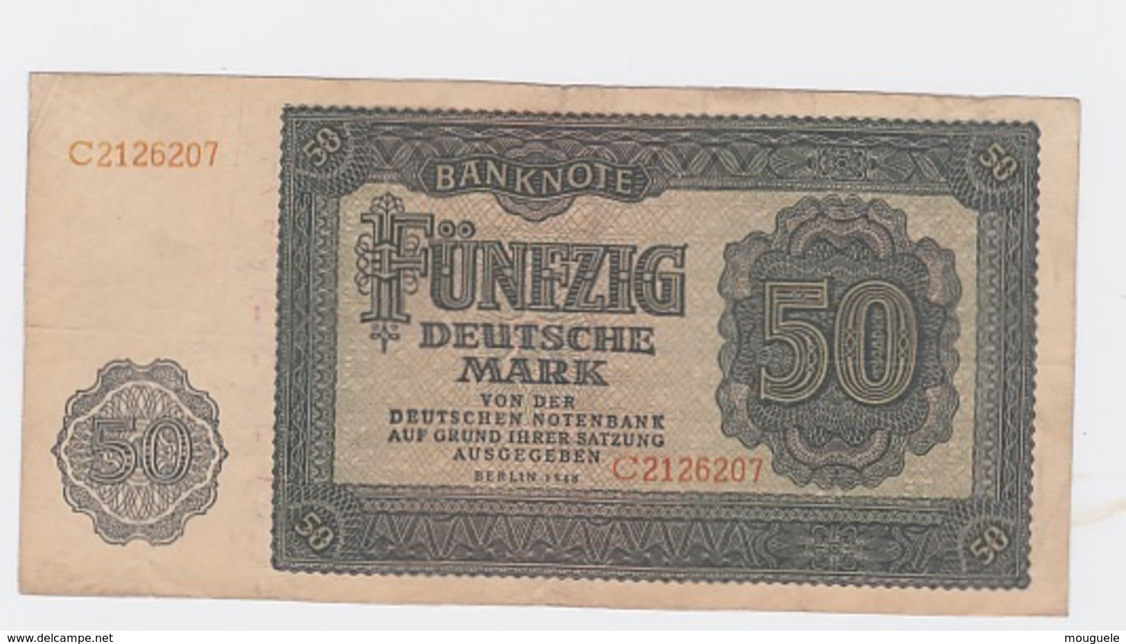 Billet 50 DM De 1948 Pick 14 - 50 Deutsche Mark