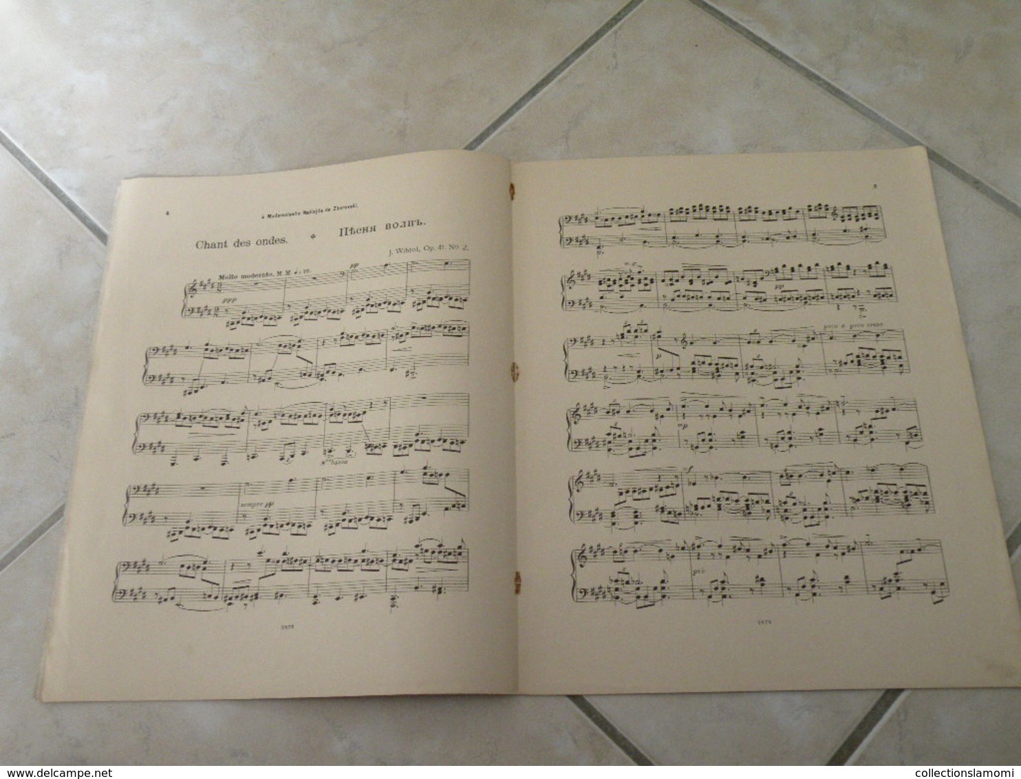 Dors Mon Enfant & Chant Des Ondes -(Musique Joseph Wihtol) - Partition (Piano) - Keyboard Instruments