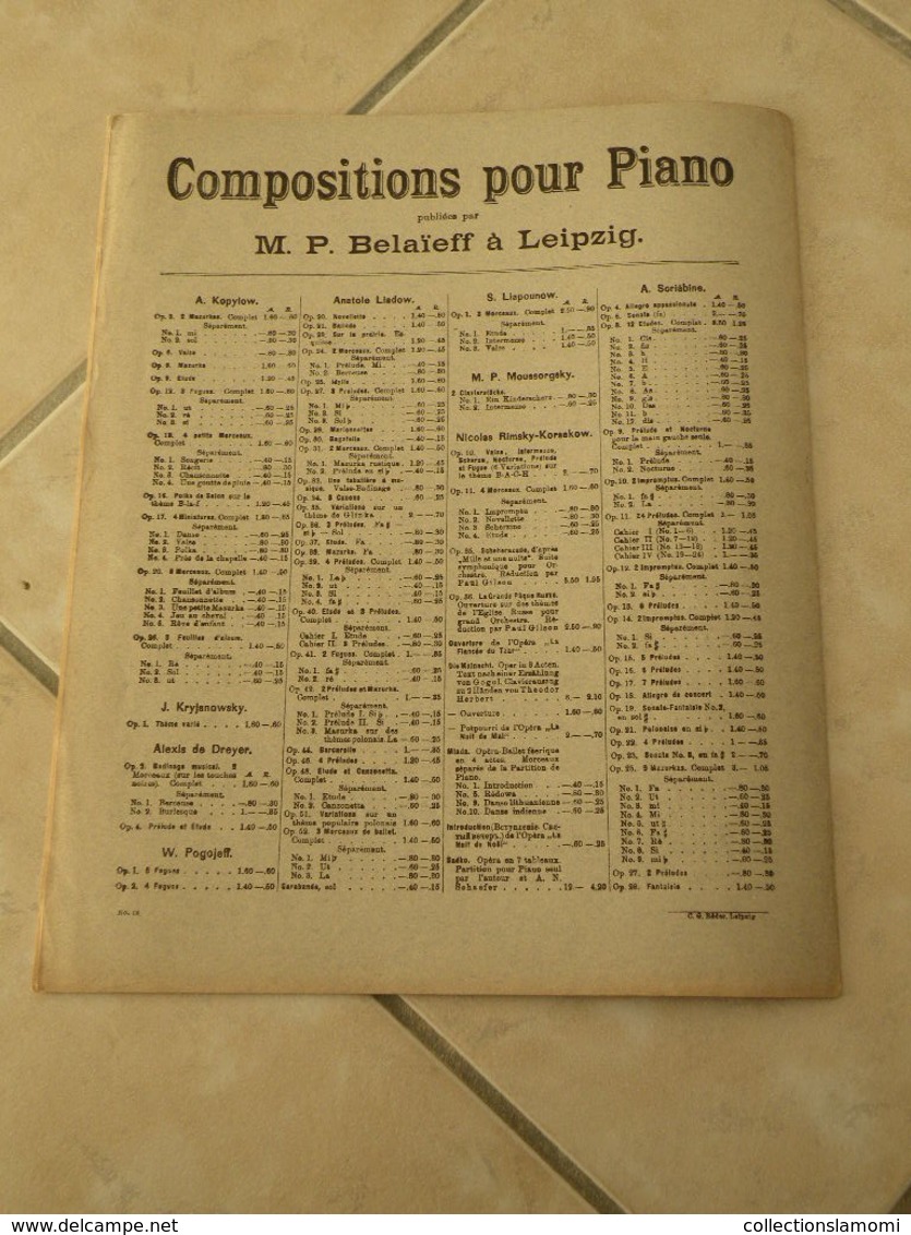 Dors mon enfant & Chant des ondes -(Musique Joseph Wihtol) - Partition (Piano)