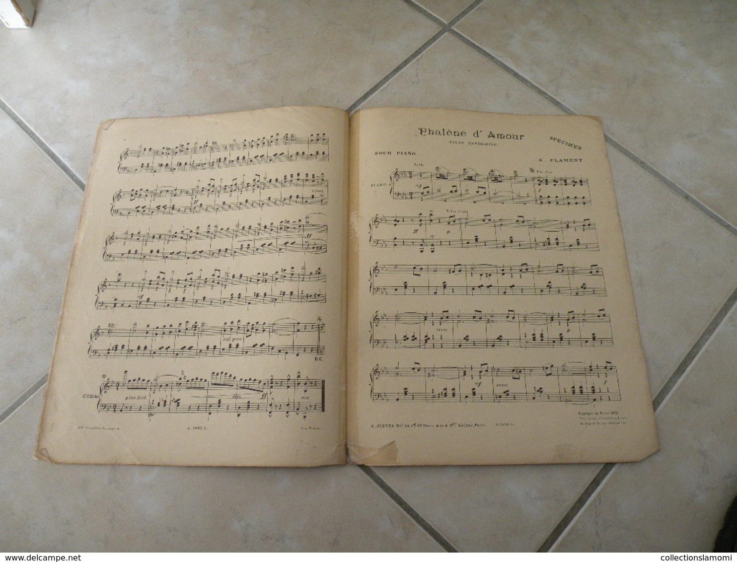 Renouveau & Phalère D'amour -(Musique Raoul Soler & A. Flament) - Partition (Piano) - Instruments à Clavier